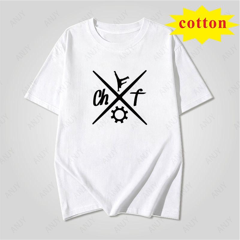 Minimalist Scissors Wine Glass Printed Short Sleeve Tshirt Line Pattern Unisex Casual Top