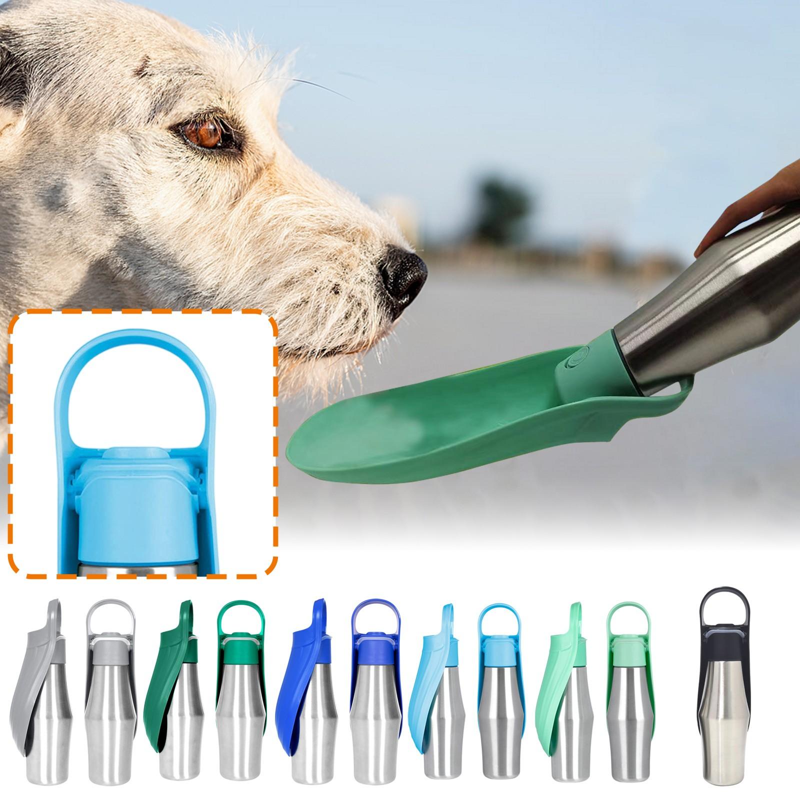 

Pet Travel Cup Stainless Steel Cat And Dog Travel Water Cup One Size чорний