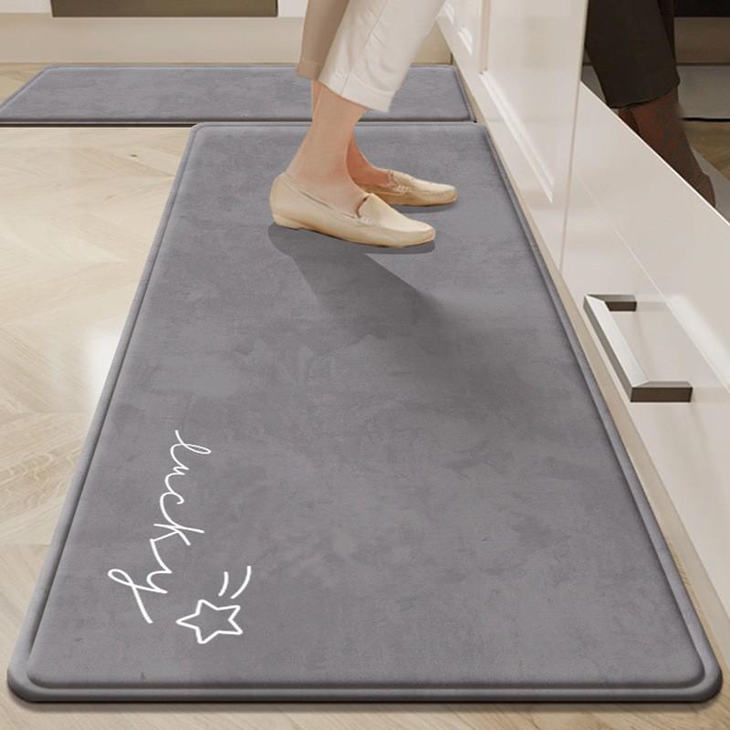 Waterproof Oil-Resistant Kitchen Mat Silicon Diatomite Non-Slip Floor Dining Bathroom Easy Clean