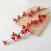 Artificial Crabapple Blossom Stem Realistic Faux Begonia Vine Branch Long Stem Fake Flowers for Spring Summer Indoor Wedding Home Table Centerpiece
