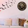 Acrylic Quiet Not Ticking Wall Clock Colorful Art Print Easy Mounting Perfect For Kitchen Living Space Decoration