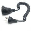 Three Core Copper Plug Power Cord AC Power Cord Power Cable Plug EU Plug (1 Pcs,Black)