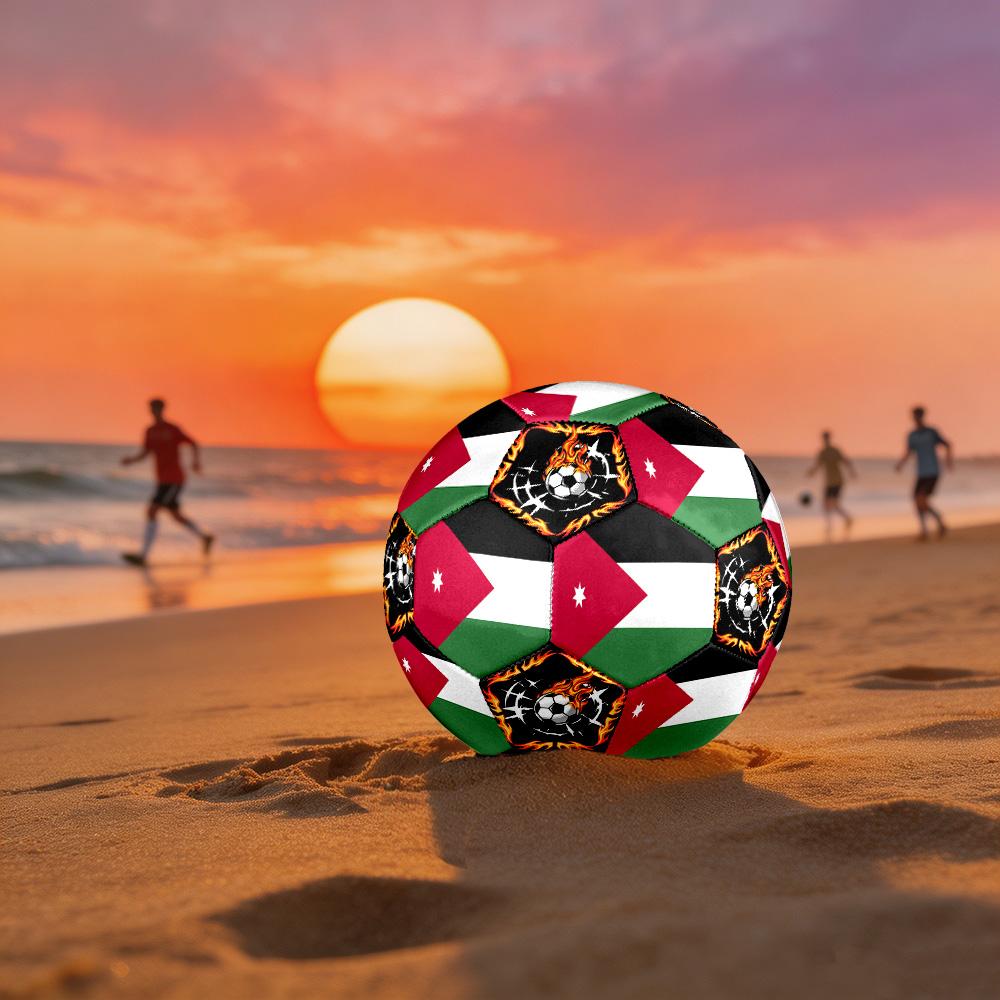 1pc Jordanian Sports Theme Size 5 Soccer Ball Professional Match Training Football Indoor &Outdoor Sports Ball Lightweight Durable c6638