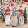 Festive Knitted Wool Santa Wine Bottle Cover with Long Beard - European & American Style Holiday Decor