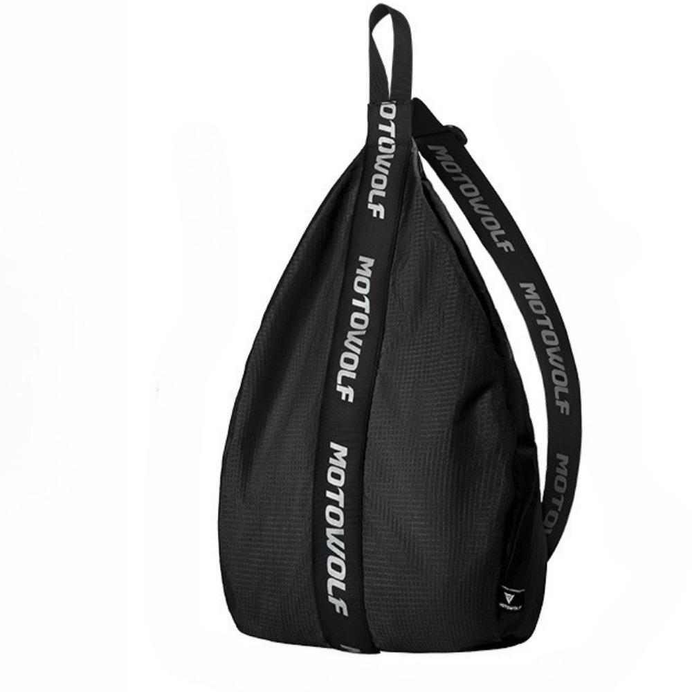 Water-Resistant Multi-Functional Motorcycle Backpack Capacity Single-Shoulder Bag for Helmet, Basketball Storage & Rider Touring