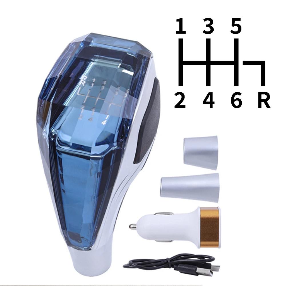 LED Kristall Schalthebelknauf Mit Buntem Licht Manuell Automatikgetriebe Universell Für Toyota/Mitsubishi/Lexus/Honda etc.