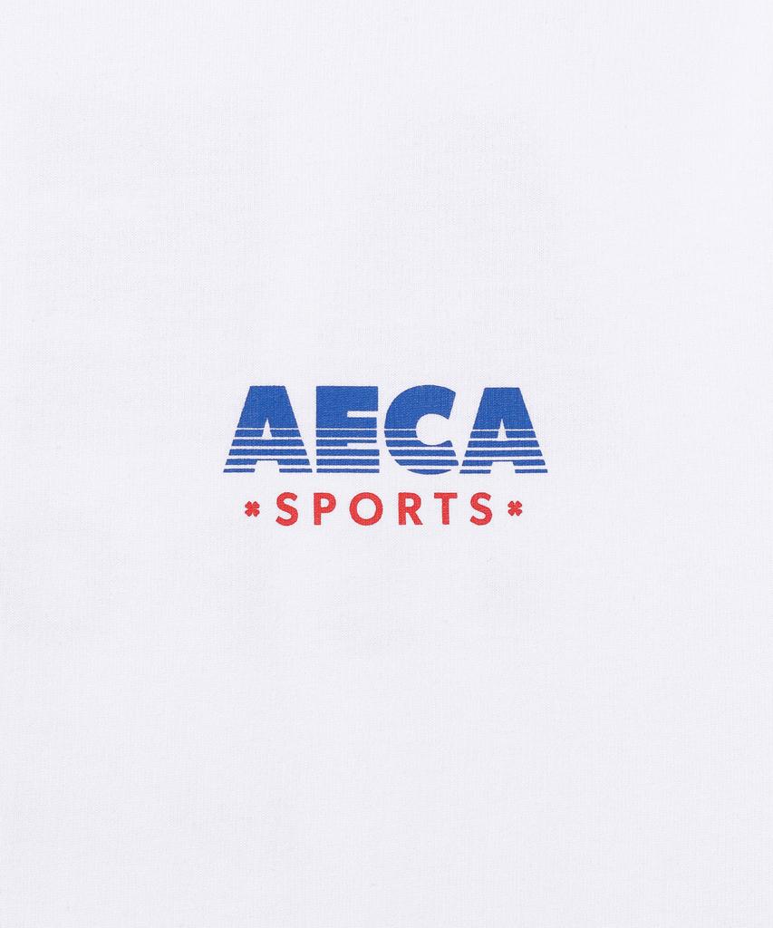 AECA Aeca Retro Sports Graphic Half Sleeve Tee-White
