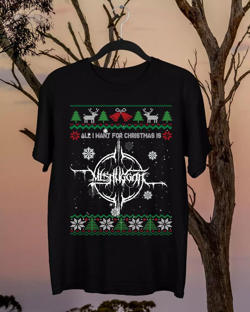 Merry Christmas Meshuggah band Full Cotton  Shirt ES053 Unisex T-Shirt XL