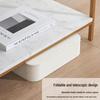 Folding Telescopic Accordion Paper Stool with Leather Cushion