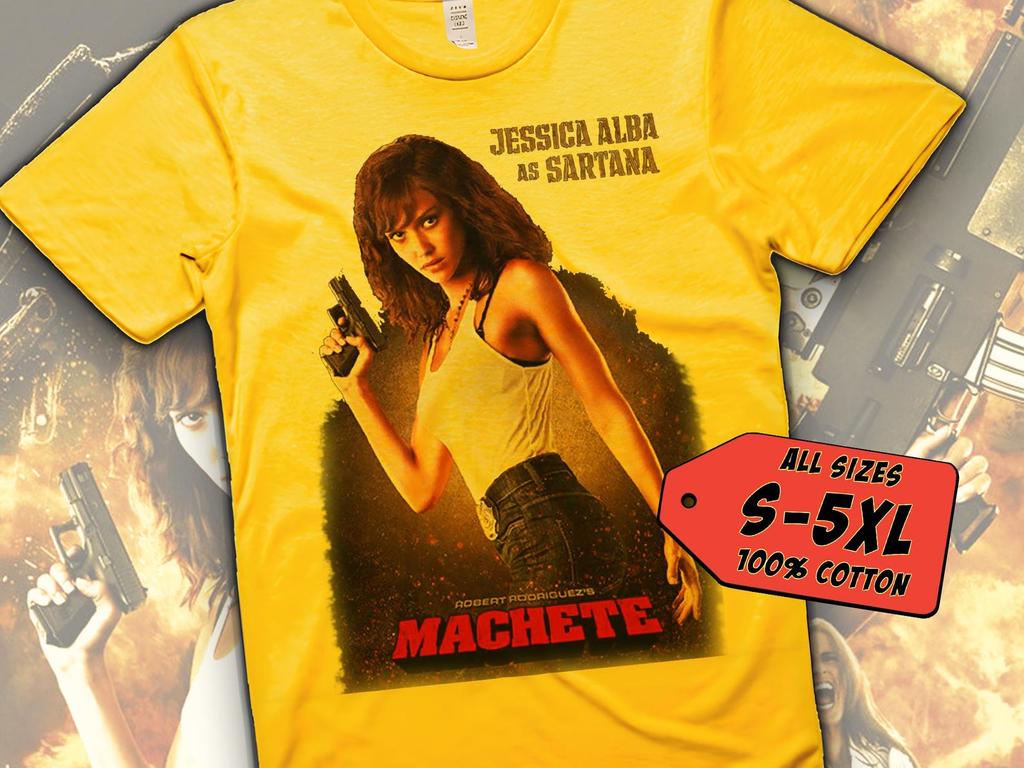 Machete Kills V23 T-Shirt Vintage YELLOW T-Shirt DTG Digital Print Sizes S M L XL 2XL 3XL 4XL 5XL