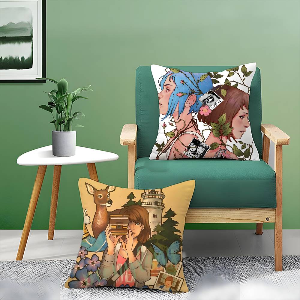 Game Life Is Strange-S Pillow Case Anti-dustmite Pillowcase Invisible Zipper Silky Short Plush Sofa Cushion Cover