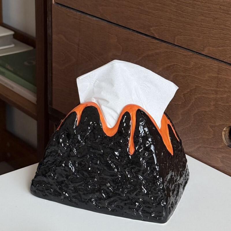 Creative Volcano Tissue Box