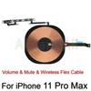 AiinAnt Power / Volume Buttons Mute Wireless Charging FlashLight Power Flex Cable For iPhone 11 Pro Max Repair Phone Parts