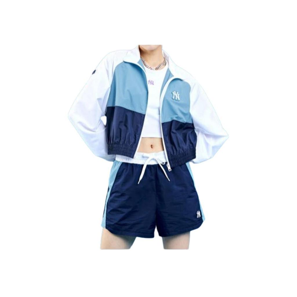 New MLB Jackets Women's Blue 3FWJB0421-50NYL