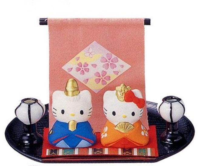 Hello Kitty Hina Matsuri Set [Hina Dolls/Japanese Dolls] (Ceramic)