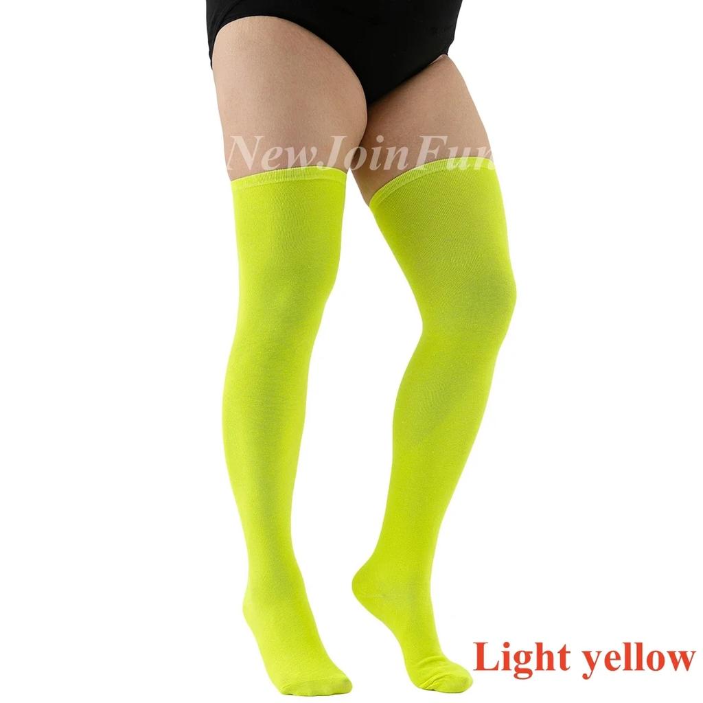 Übergröße Damen Schwarz Weiß Gestreift Dicke Socken Baumwolle Oberschenkelhoch Über das Knie Mädchen Lange Socken Strumpfwaren Für Übergröße Frau