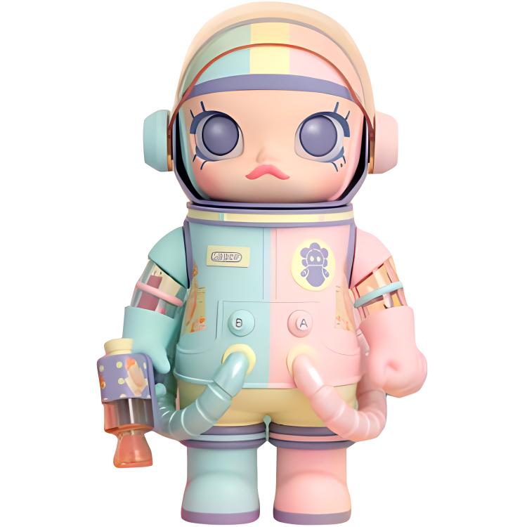 New POP MART X MEGA SPACE MOLLY 100% Honey MOLLY Macaron Trendy Figures PPMT-2412-0010
