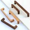 Solid Wooden Kitchen Door Dresser Wardrobe Knobs Cupboard Drawer Pull Cabinet Furniture Handle