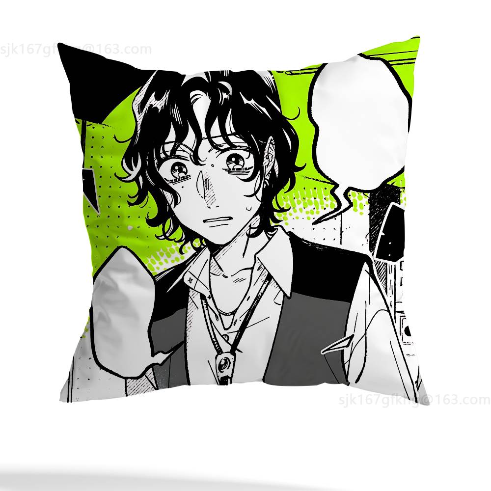 The Guy She Was Interested Pillow Case Anti-dustmite Pillowcase Invisible Zipper Silky Short Plush Sofa Cushion Cover