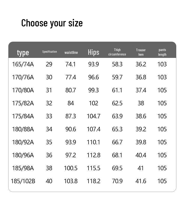LangSha Men's Lightweight Straight-Leg Casual Business Trousers