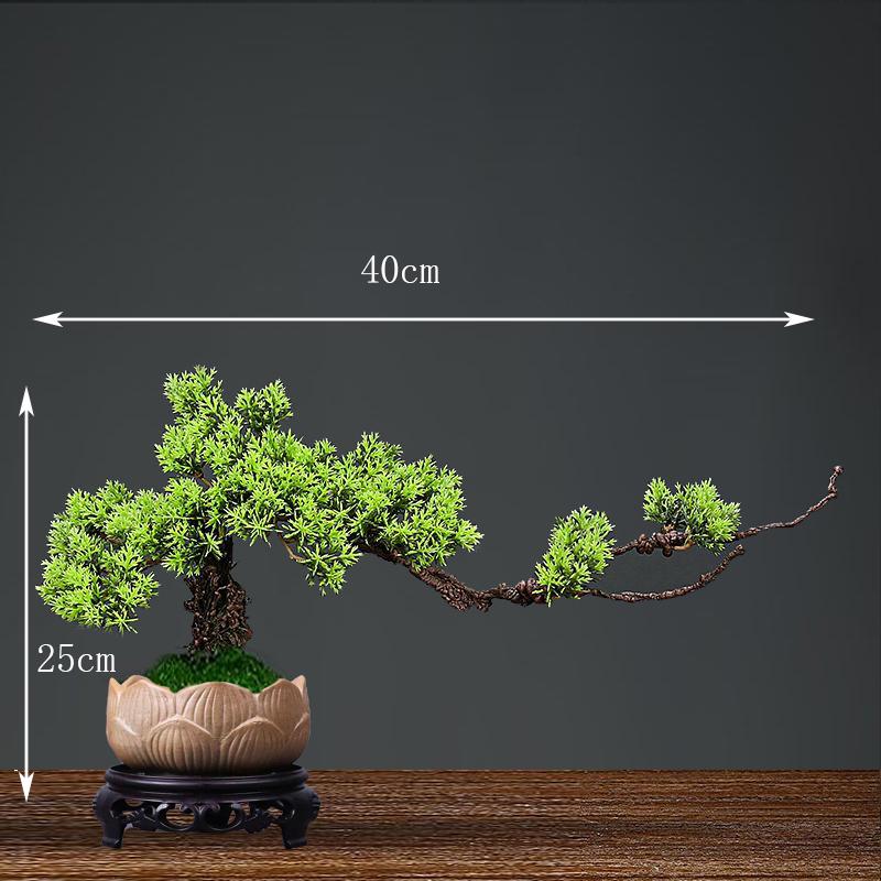 Simulation fake tree bonsai home living room Chinese sand table hotel porch landscaping decoration green plant ornaments
