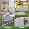 Thickness 0.3mm Transparent Grid Tarp Curtain Outdoor Pergola Clear Rainproof Cloth Greenhouse Succulent Plant Keep Warm Cover