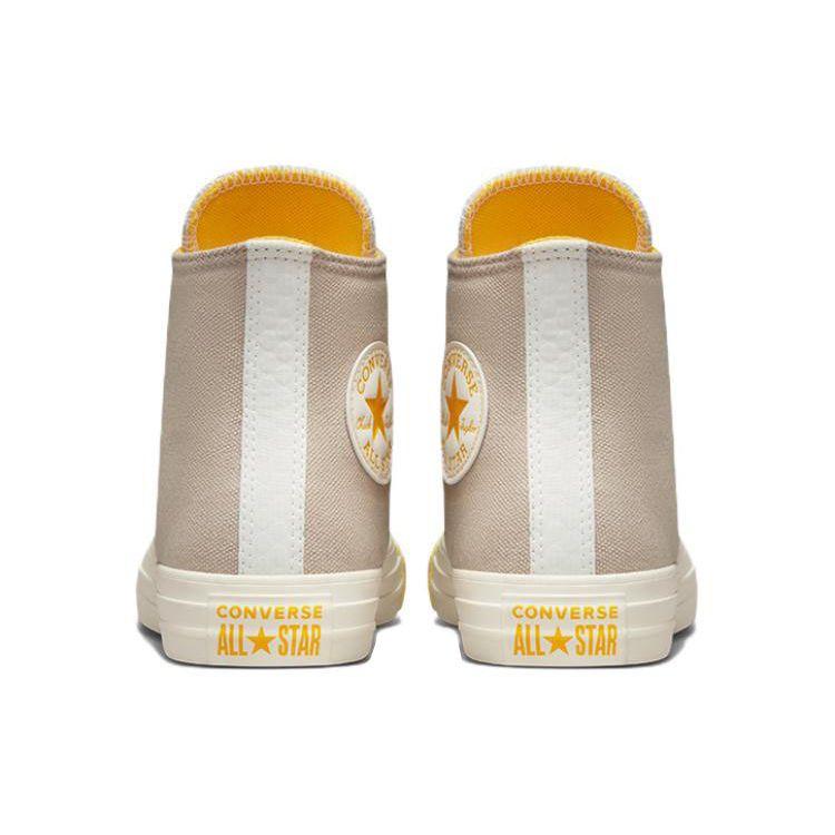 Converse Chuck Taylor All Star Vintage Easy To Wear Durable High Top Canvas Shoes Women Sneakers Gray Yellow A00881C