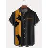 Men's Simple Pattern 3D Print Shirt Button Up Shirt Casual Shirt Summer Shirt Short Sleeve Daily Vacation Clothing