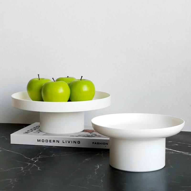 Modern Storage Trays Decorative Table Tray Jewelry Desktop Storage Organizer Kitchen Fruit Bowls Round Home Decor Accessories