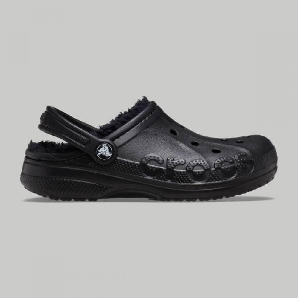 Crocs Baya Gefütterter Kinder Clog Schwarz
