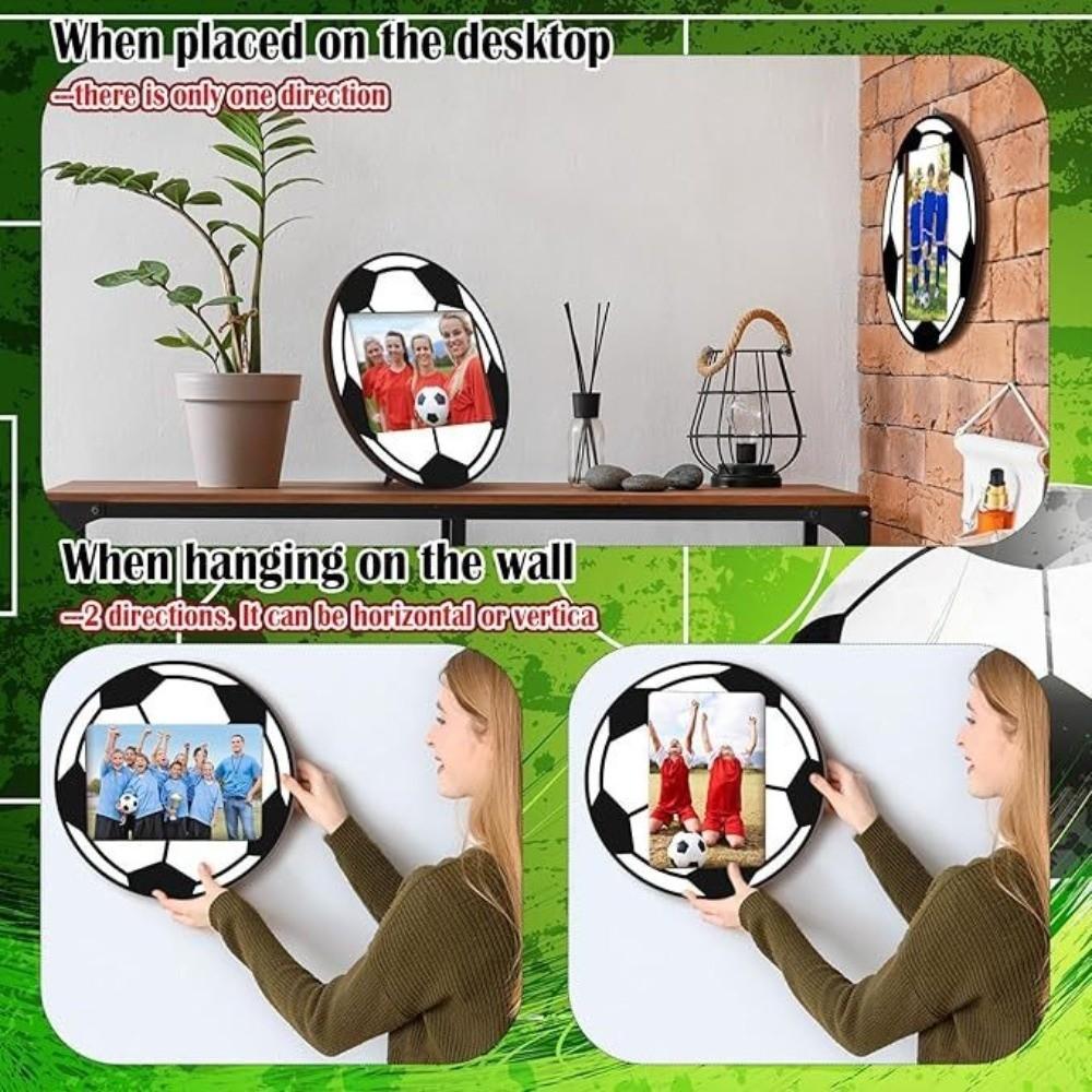 Baseball Soccer Sport Photo Frames Wooden Display Frame Football Picture Holders Home Decoration