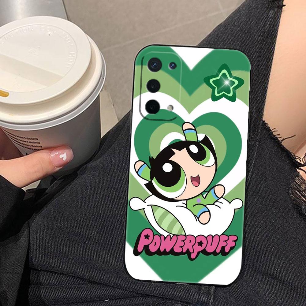 The P-Powerpuff Girls Cover Phone Case For OPPO RENO 11 11F 10 8T 8 7Z 7 6Z 6 5 5F 4 4F LITE PRO TPU Case Funda Coque Shell