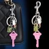 Creative Keychain With Heart Shape Pendant For Fashion Enamel Keyring Gifts For Teens