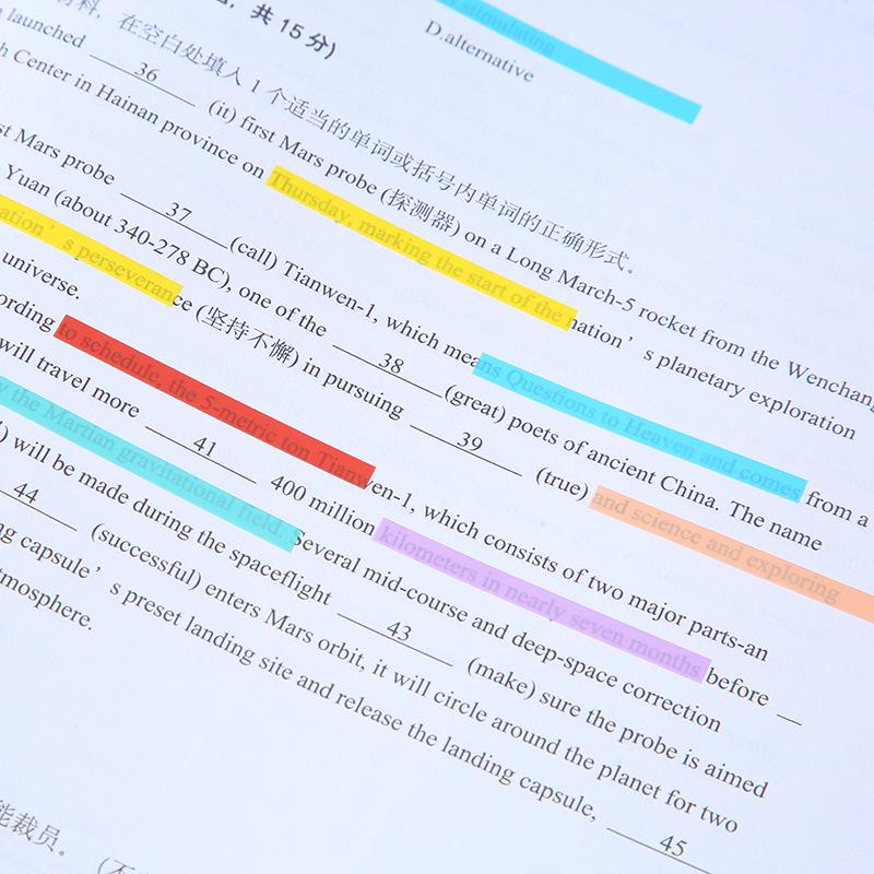Translucent PET Color-Coded Index Tabs & Fluorescent Sticky Notes