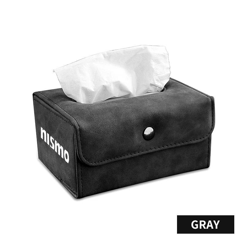 

Multifunctional Leather Tissue Box Car folding tissue box For Nismo Nissan Tiida Teana Skyline Juke X-trail Almera Qashqai Versa