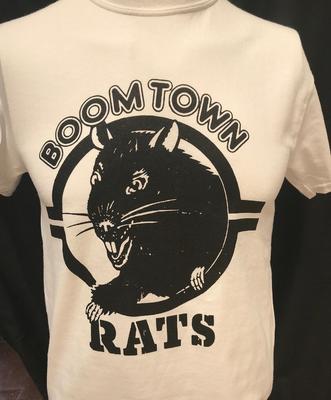 Maglietta Bianca Vintage The Boomtown Rats Band Unisex Concerto Dalla S alla 5XL El748