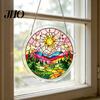 Acrylic Puzzle Sun Catcher with Colorful Light Projection, DIY Window Hanging Decor Rainbow Projection for Garden Patio Living Room, UV Printed