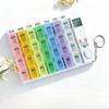 Intelligent Timed Reminder Medicine Box 28 Compartment Weekly Smart Pill Box with Sound Alarm for Elderly Medicine Reminder