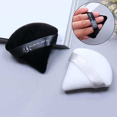 Mini Triangle Velvet Face Face Puff Cosmetic Makeup Cotton Satin Puffs Sponge