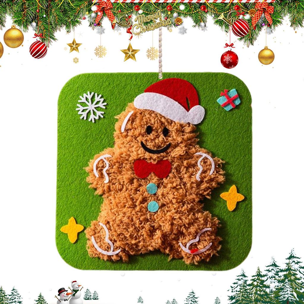 Beginner Sewing Kit For Kids Easy DIY Christmas Theme Crafts DIY Embroidery Kit For Birthday Girls Boys Kids Beginners Ages 4-12