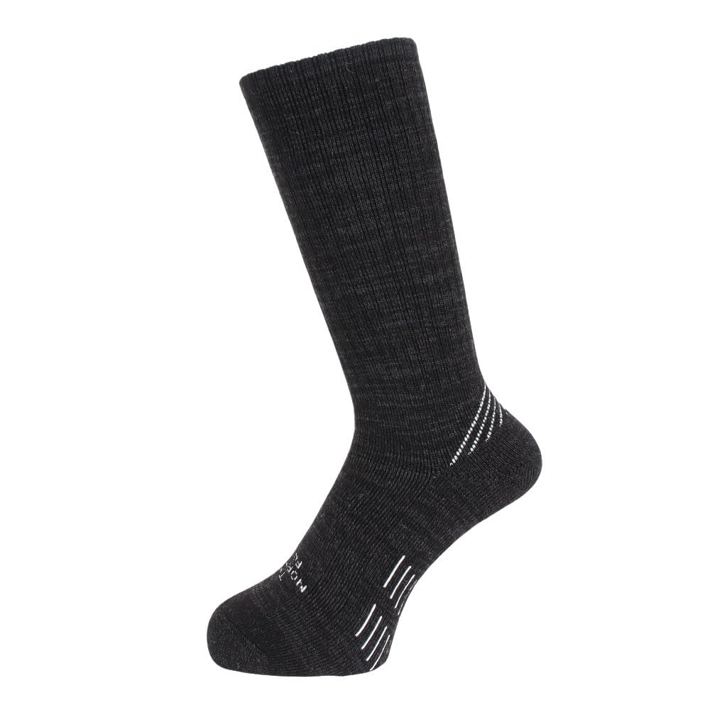 North Trekking Midweight Crew Unisex Wool Arch Support Pile Antibacterial M [The Face] Black/Black