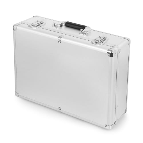 TORIBIO Aluminum Tool Case with Block Cushion, Protective Tool Case, DIY Attache Case with Lock, Aluminum Case, Dedicated Storage Case for Precision I