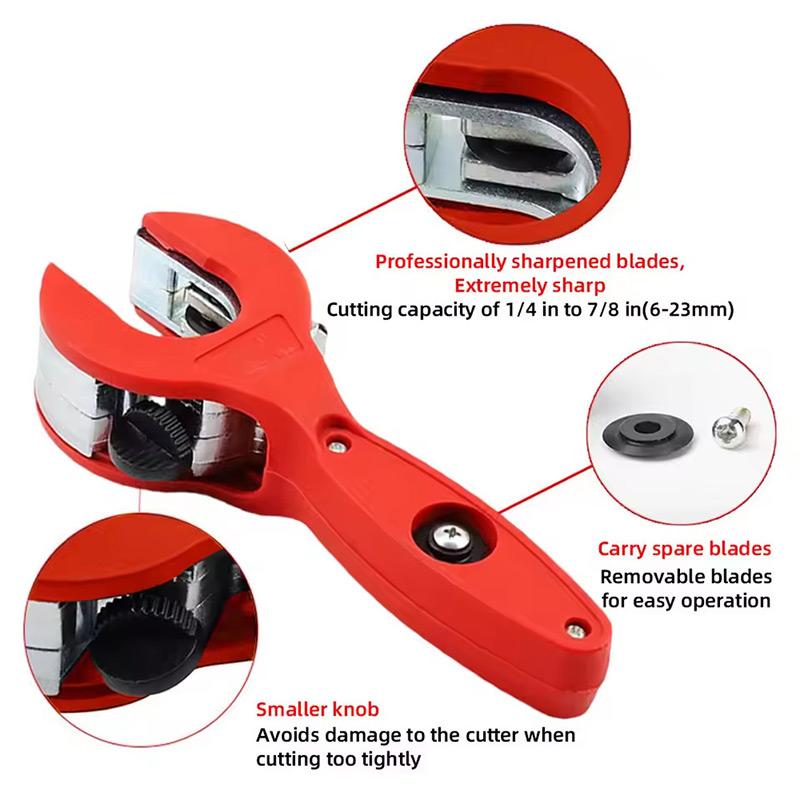 Ratchet Type Pipe Cutter Suitable For Cutting Metal Pipes Of 8-29/6-23Mm Hose Cutting Pliers Pipe Maintenance Tools Easy To Use Set