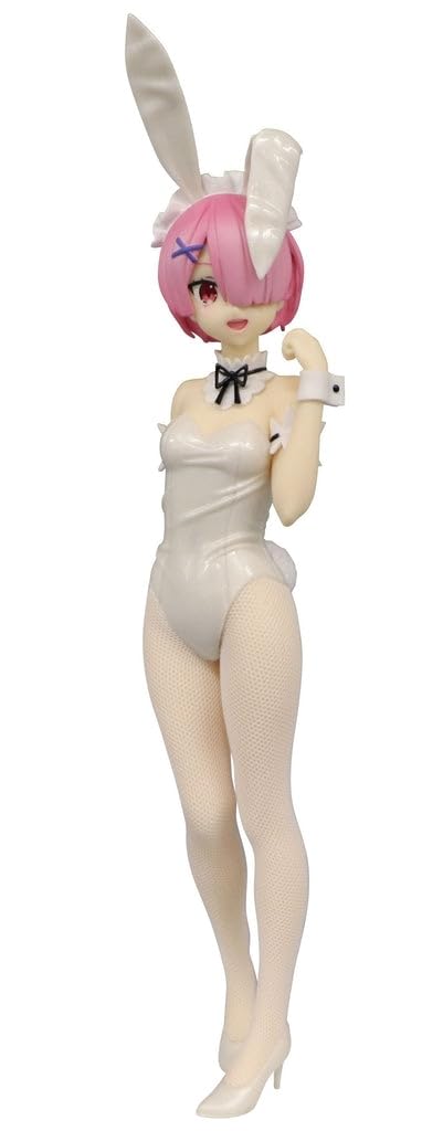 Furyu BiCute Bunnies Figure Ram Statue Pearl Color - - (White Ver.)