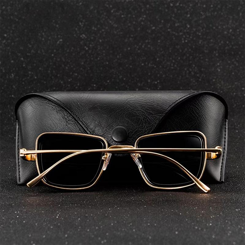 New Small Metal Frame Sunglasses Women Men Designer Square Sun Glasses UV400 Outdoor Driving Fashion Eyewear