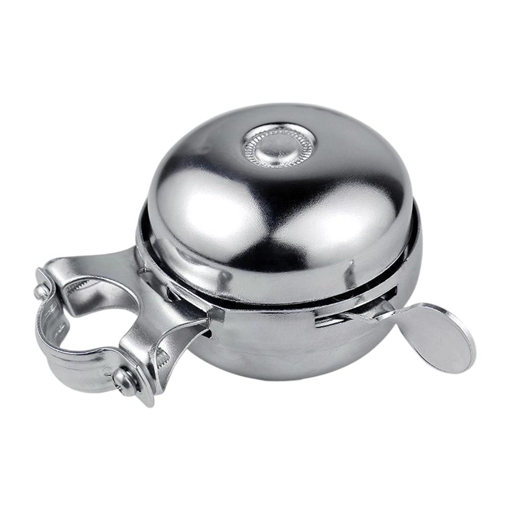 Retro Metal Bicycle Alarm Bell Black Silver Double-sided Loud Horn Loud Speaker Cycling Handlebar