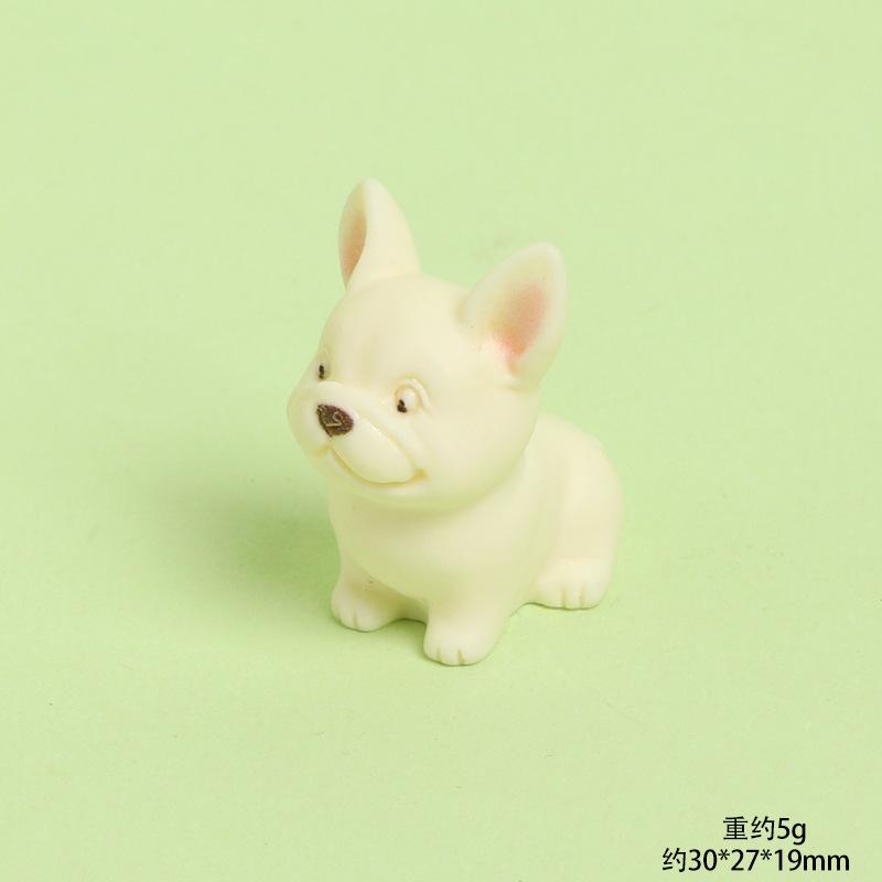 Cute Resin Dog Figure Realistic Animal Statue Mini Desk Car Decor Micro Landscape DIY Craft Ornament Gift
