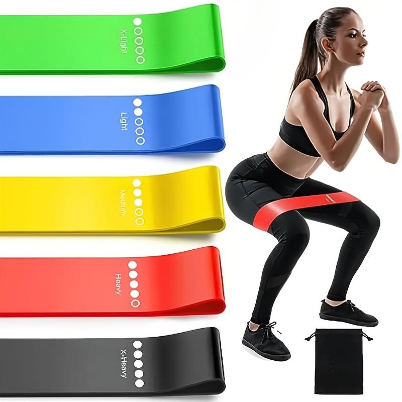 [Latex Resistance Band] Medium Tension Latex Resistance Band | Stackable Design, Nylon Material, Multi-Level Resistance, No Batteries Required