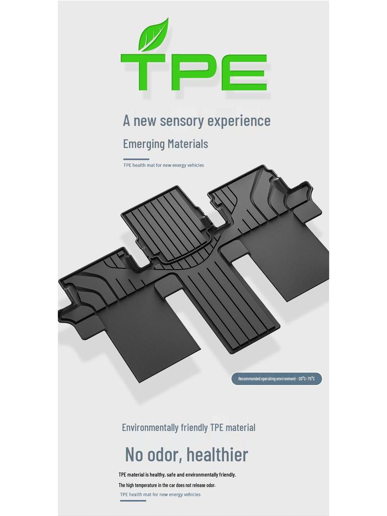 Umweltfreundliche TPE-Fußmatten für 24 SAIC MAXUS MIFA 9/G90, Inklusive Kofferraummatte.