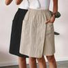 2026 Summer Half-Length Skirt Five-Piece Pants Casual Loose Solid Color Short Women's Pants